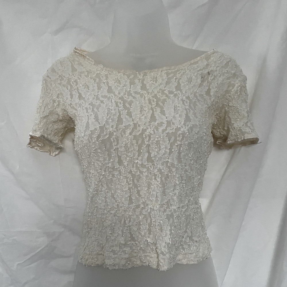 🕊️ Soft Grunge RIPE 90s Y2K Lace Tee Top